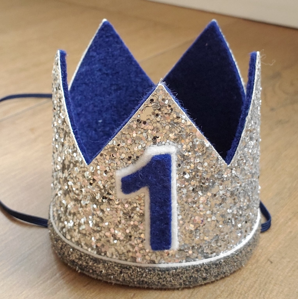 Number 1 Crown for 1st Birthday Party Photoshoots Excellent Condition